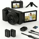 Câmera Digital ORDRO 5K 64MP WiFi com Tela Flip para Vlogging Câmera Digital ORDRO 5K 64MP WiFi com Tela Flip para Vlogging