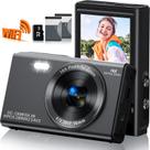 Câmera digital Saneen 4K WiFi Kids 44MP com cartão de 32GB com zoom 16x