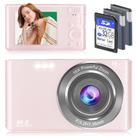 Câmera digital Saneen FHD 2.7K 44MP para fotografia rosa