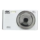 Câmera digital Sanpyl FHD 4K Video 44MP com tela de 2,8 polegadas prateada