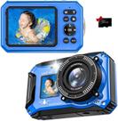 Câmera Digital SiSuSy 4K 56MP à Prova dÁgua até 10 m para Mergulho com Snorkel