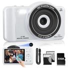 Câmera digital SMARTKLIK 75MP 4K com tela sensível ao toque WiFi com 32GB SD