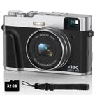 Câmera digital VAHOIALD 4K para fotografia 48MP 16X Zoom