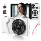 Câmera Digital Vitaler Dupla Lente 64 MP 4K com Cartão de 32 GB