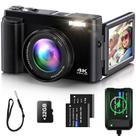 Câmera Digital YIGLLO 4K 48MP - Tela Flip 3" e Zoom 16x