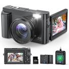 Câmera Digital Zosic 4K 48MP - com Cartão de 32GB e Carregador