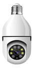Câmera Dome Lâmpada Espia Wifi 1080p Audio Ptz 360