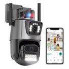 Camera EKS P11 Wifi Segurança 6 mp 4k Lente Dupla Vigilância