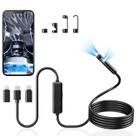 Câmera endoscópica Acoath 1920P HD de lente dupla Snake IP67 de 9,8 pés