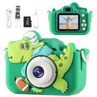 Câmera Envyvip Football Dinosaur HD 1080P 12MP para crianças de 3 a 8 anos