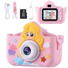 Câmera Envyvip X5 para meninas de 3 a 8 anos com cartão SD de 32 GB
