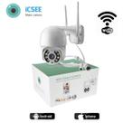 Camera Externa de Segurança A8 Visão Panorâmica Wife App Icsse Rotação PTZ Auto Tracking Full Hd