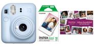 Câmera Fujifilm INSTAX MINI 12 Blue com 10 filmes e acessórios