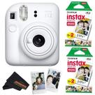 Câmera Fujifilm Instax Mini 12 Clay White com 40 filmes