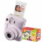 Câmera Fujifilm Instax Mini 12 Revela Foto + Pack Filme 60 Fotos Lilas Câmera Fujifilm Instax Mini 12 Revela Foto + Pack Filme 60 Fotos Lilas