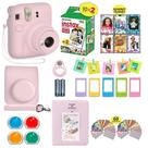 Câmera Fujifilm Instax Mini 12 rosa com 20 folhas de filme + Acc