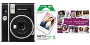 Câmera Fujifilm Instax Mini 40 com 10 filmes e livreto de ideias Câmera Fujifilm Instax Mini 40 com 10 filmes e livreto de ideias