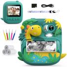 Câmera infantil de impressão instantânea CAMCLID Dinosaur com 32 GB e 3 papéis