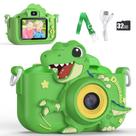 Câmera infantil KIZJORYA 48MP HD Digital com cartão SD de 32GB verde