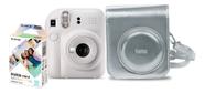 Câmera instantânea Fujifilm Instax Kit Instax Mini 12 10 films bolsa Prata