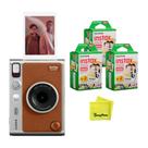 Câmera instantânea Fujifilm Instax Mini EVO marrom com filme Câmera instantânea Fujifilm Instax Mini EVO marrom com filme