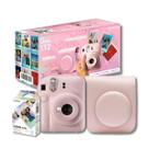 Câmera Instax Mini 12 Instantânea Rosa com Bolsa e Filme