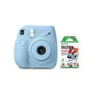 Câmera Instax Mini 7+ Fujifilm Azul Claro com 10 Filmes