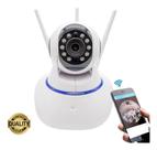 Câmera Ip 3 Antenas Wifi Visão Noturna Auto Tracking