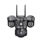Câmera IP 4G De 15MP Com Energia Solar, 3 Lentes E Visão Noturna Para Segurança Externa CCTV.