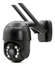 Câmera IP Externa ABQ-A8 Prova D'água Infravermelho Full Hd App Icsee Cor Preto Câmera IP Externa ABQ-A8 Prova D'água Infravermelho Full Hd App Icsee Cor Preto