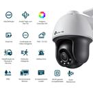 Câmera IP Externa PTZ 4MP TPLink VIGI C540 4MP Colorida 24h PoE IP66 H.265 ONVIF FullColor TPN0421