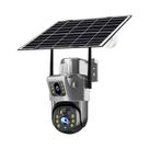 Câmera IP Externa Solar 4K 8MP WiFi Com Lente Dupla PTZ Sem Fio Para Vigilância CCTV