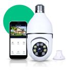 Câmera Ip Lâmpada Wifi Full Hd Visão Noturna