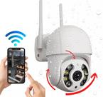 Câmera Ip Prova D'água Externa 5G WIFI Com Cartão Memória Sd 32g