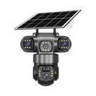 Câmera IP Solar WiFi De 15MP Com 3 Lentes V380PRO 360 À Prova d'Água Visão Noturna Áudio