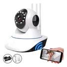 Câmera Ip Wi-fi 360 Hd Com 3 Antenas E Visão Noturna