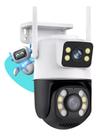 Camera Ip Wi-fi 6mp Ptz Branca - Vlx A28 - 4K