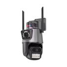 Câmera IP WiFi 4K HD Com Lente Dupla 5MP PTZ Para Exterior Com Rastreamento Automático E Vigilância