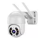 Câmera IP Wifi Inteligente Externa Prova D'água Infravermelho HD 1080P Branca Câmera IP Wifi Inteligente Externa Prova D'água Infravermelho HD 1080P Branca