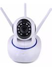 Câmera Ip Wifi Noturna Rotativa 3 Antenas Wireless