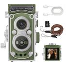 Câmera JH Mini Retrô TLR 24MP 1080P FHD Zoom 16x Verde Câmera JH Mini Retrô TLR 24MP 1080P FHD Zoom 16x Verde
