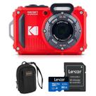 Câmera KODAK PIXPRO WPZ2 - 16MP Full HD à Prova D'Água (Vermelha)