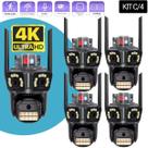 Camera Monitoramento Externa Visão Noturna Prova Dágua Lente Tripla Segurança Residencial Comercial 4k Ptz Onvif