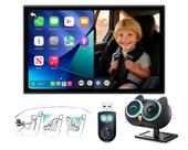 Câmera para Bebê OTTOCAST 1080P Adaptador Wireless CarPlay para Carro