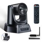 Câmera PTZ TONGVEO 5,8 GHz sem fio 1080P 60 fps USB 3X Zoom