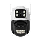 Câmera PTZ Wifi De 12MP 6K Com Lente Dupla, Zoom 8X, Detecção Humana Por IA, Câmera IP CCTV Externa