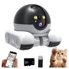 Câmera Robô Patrulha WiFi 4K Lente Dupla 360 Visão Noturna IP Câmera Robô Patrulha WiFi 4K Lente Dupla 360 Visão Noturna IP