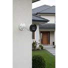 Câmera Segurança Externa 4MP IR 30m PoE IP67 Branca Câmera Segurança Externa 4MP IR 30m PoE IP67 Branca