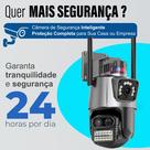 Câmera Segurança Ip Wifi Com Lente Dupla Icsee 4k Sirene Alarme E Áudio Monitoramento