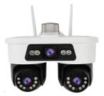 Câmera Segurança WiFi Speed Dome 4K PTZ Tripla Lente IP66 Alarme Detecta Movimento A Prova DÁgua YOOSEE